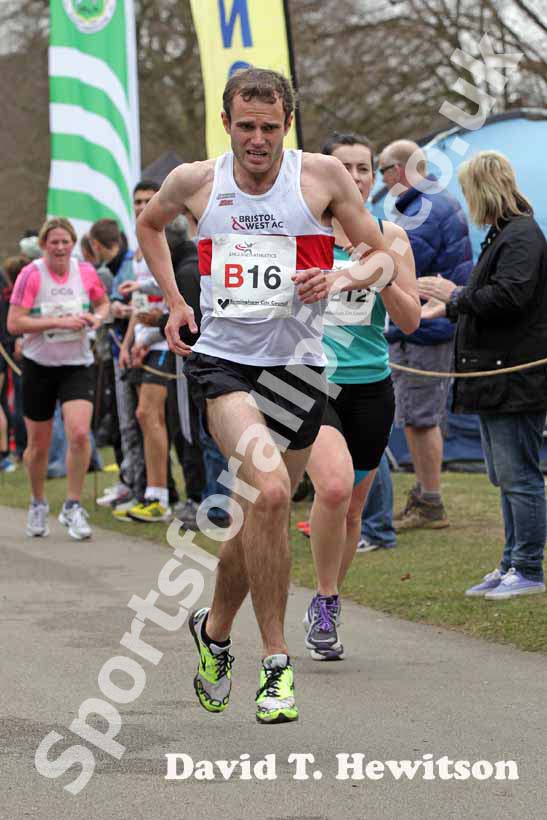 Stephen Mitchell (Bristol and West AC) during the National Mens12 Stage Relay.